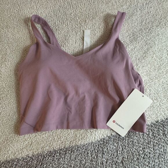 lululemon align Tank Top Womens Sz 12 purple Nulu Fabric built in Bra New - Picture 11 of 12